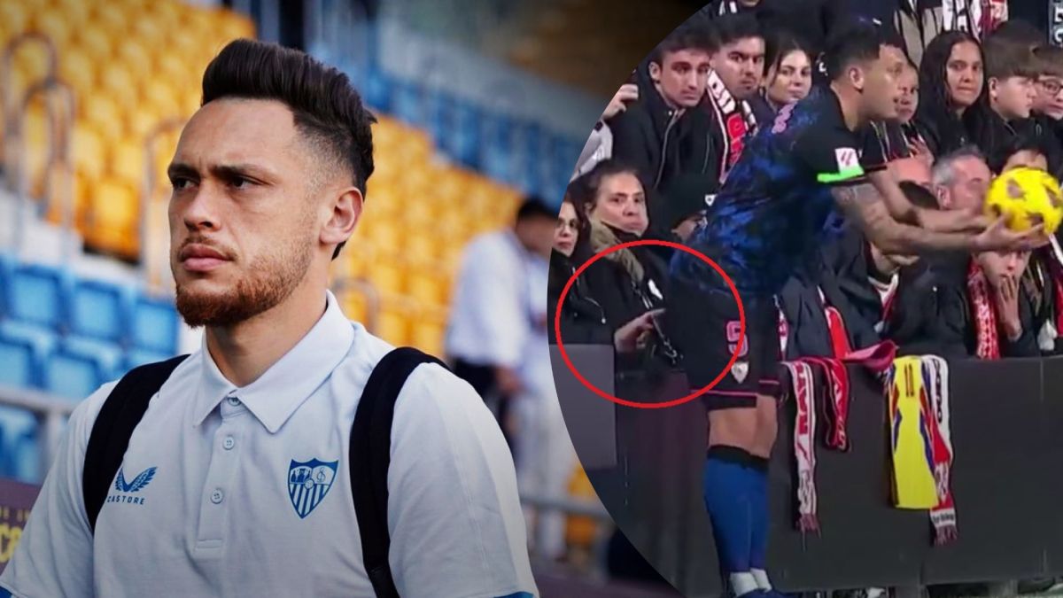Фанат запхав палець у сідниці супернику в матчі Ла Ліги Райо Вальєкано – Севілья Фанат запхав палець у сідниці супернику в матчі Ла Ліги Райо Вальєкано – Севілья