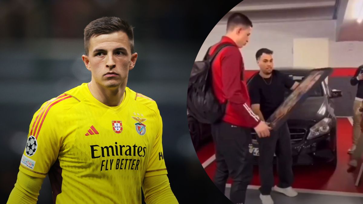 Трубин получил подарок от фаната Бенфики после матча против Визелы - видео Трубин получил подарок от фаната Бенфики после матча против Визелы - видео