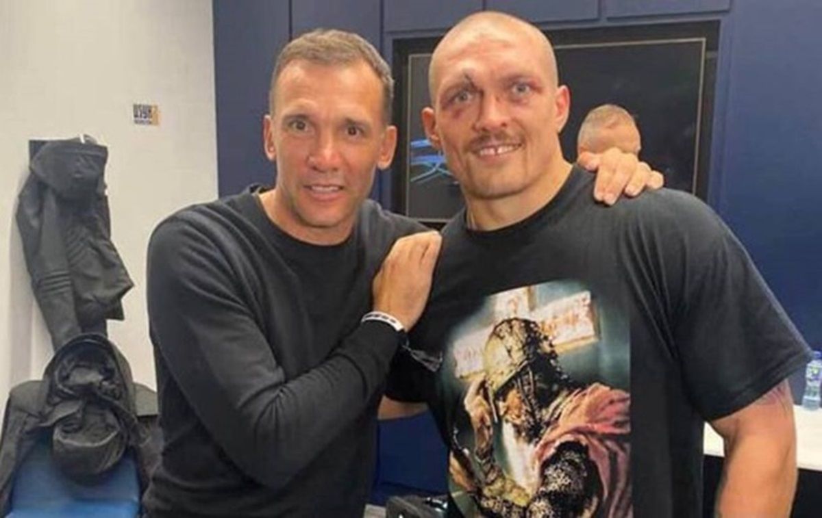 Усик зустрівся з Шевченком Усик зустрівся з Шевченком