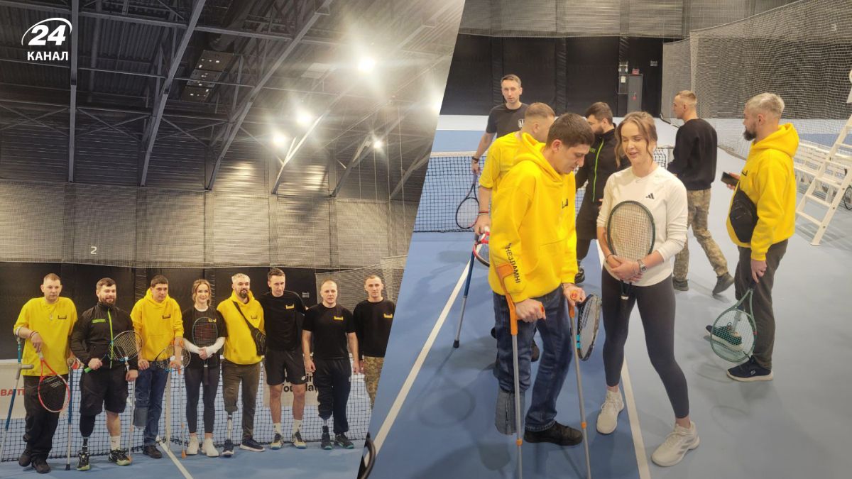 Воины из Unbroken сыграли в теннис со Свитолиной и Стаховским