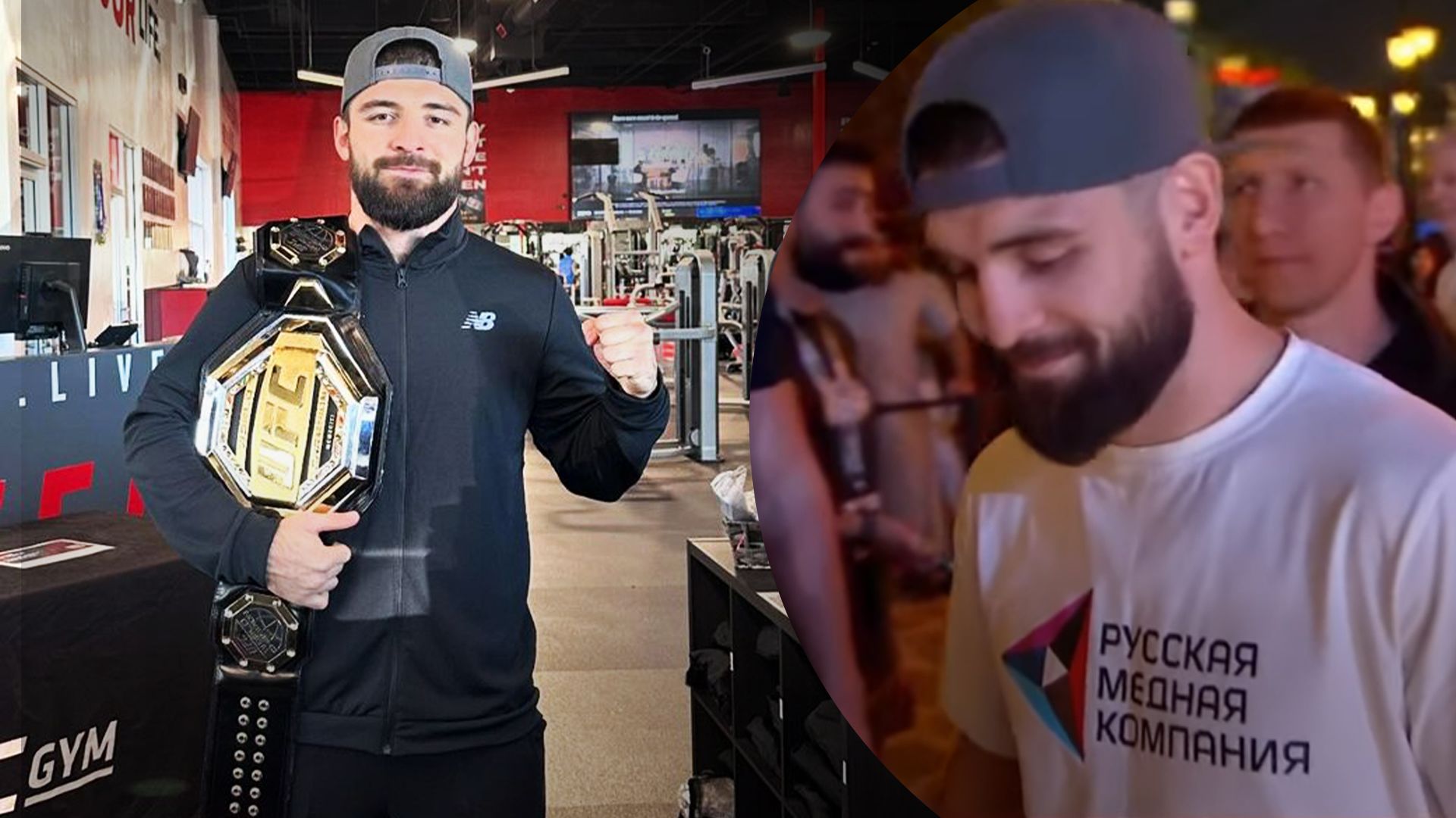 Магомед Курбанов с логотипом компании-спонсора терроризма Магомед Курбанов с логотипом компании-спонсора терроризма