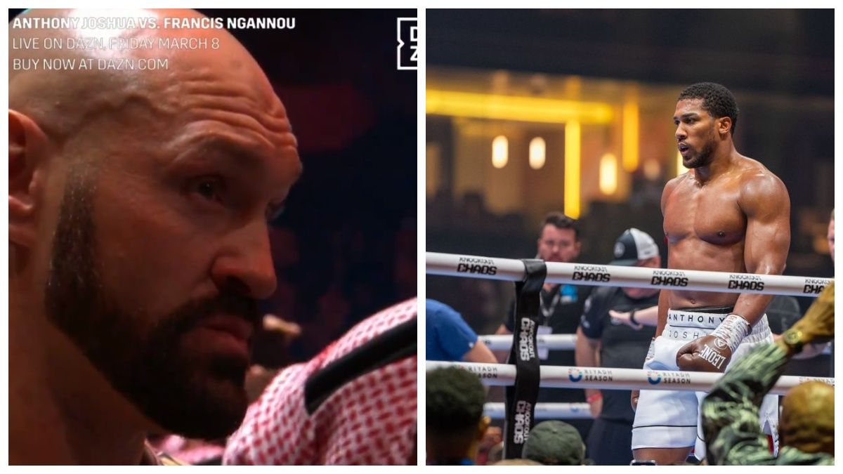 Реакція Ф'юрі після того, як Джошуа нокаутував Нганну: момент потрапив на відео - 24 канал Спорт Реакція Ф'юрі після того, як Джошуа нокаутував Нганну: момент потрапив на відео - 24 канал Спорт