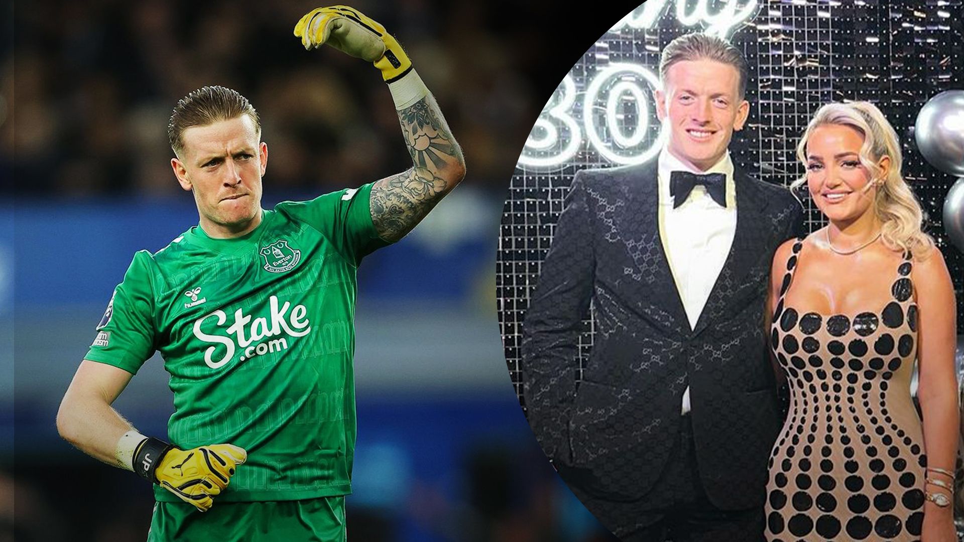 Джордан Пікфорд з дружиною Меган Джордан Пікфорд з дружиною Меган