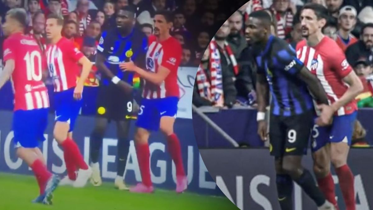 Атлетіко Інтер - Тюрам схопив Савича за яйця під час матчу Ліги чемпіонів Атлетіко Інтер - Тюрам схопив Савича за яйця під час матчу Ліги чемпіонів