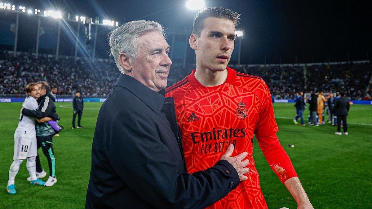 Анчелотти и Лунин Анчелотти и Лунин