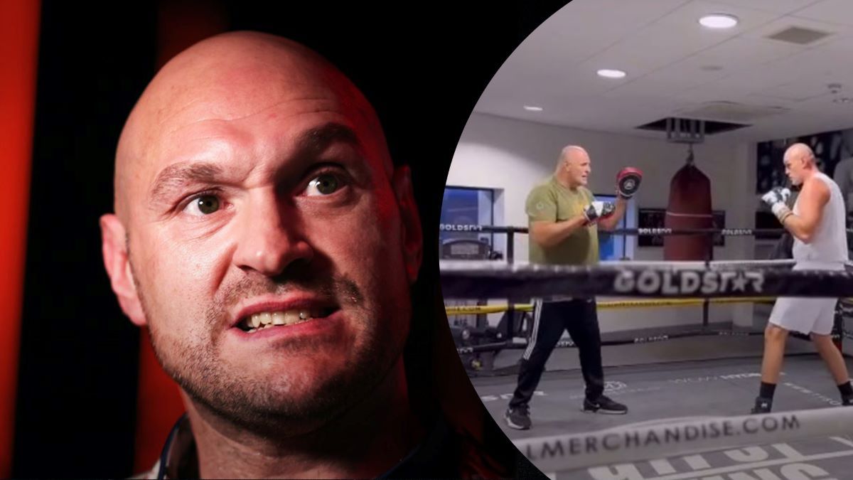 Фьюри опубликовал видео с тренировки Фьюри опубликовал видео с тренировки