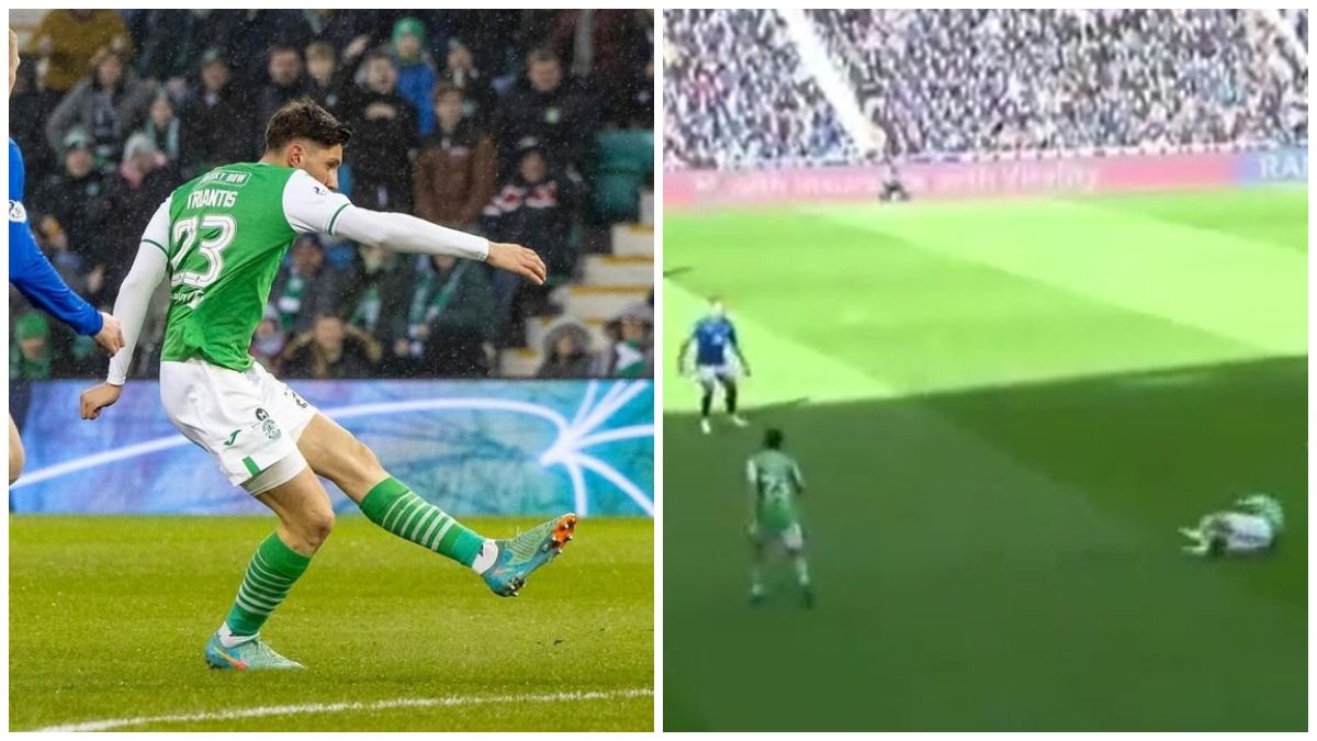 Гравець Хіберніана відправив у нокдаун двох партнерів по команді – кумедне відео Гравець Хіберніана відправив у нокдаун двох партнерів по команді – кумедне відео