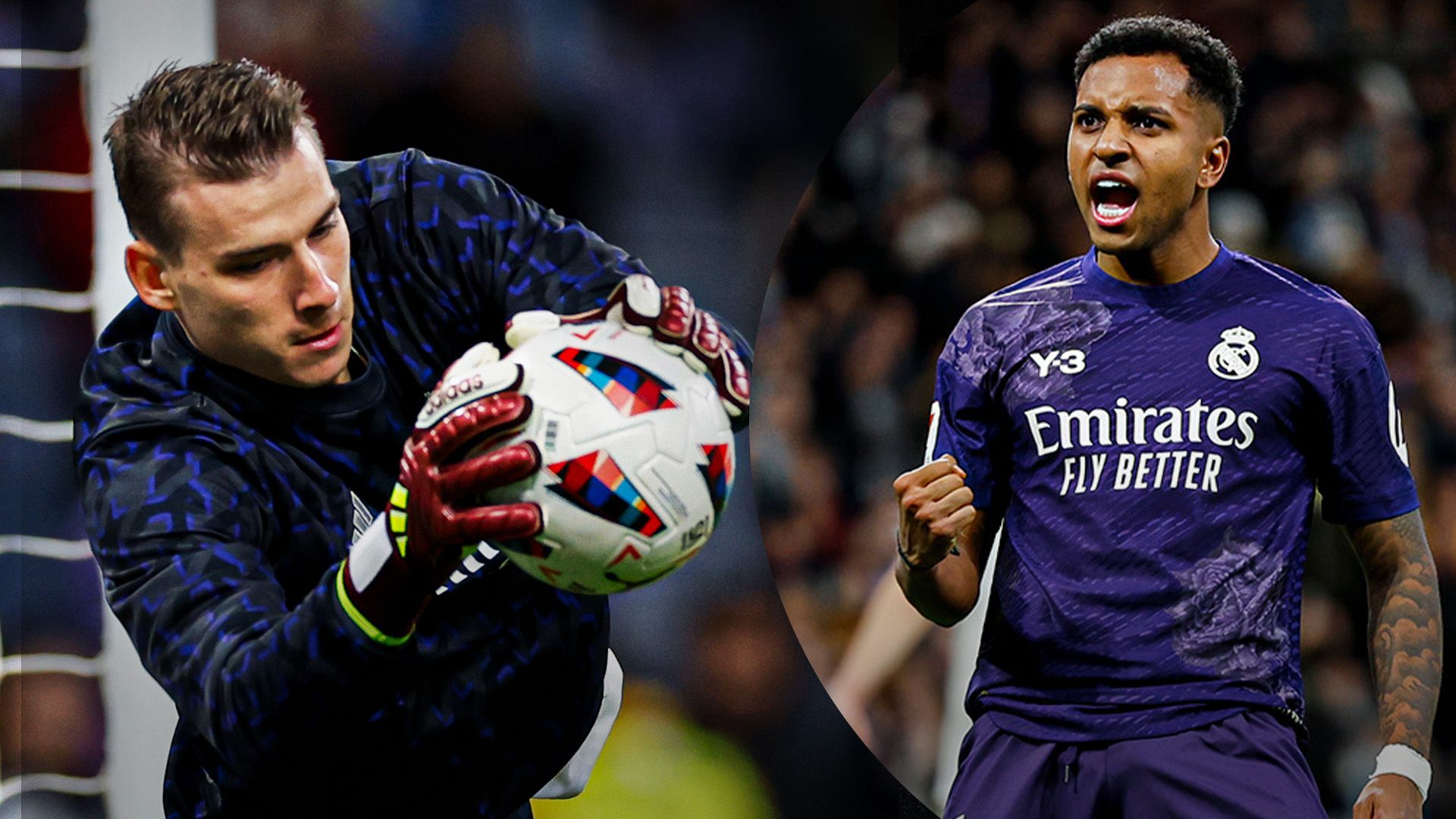 Андрій Лунін та Родріго Андрій Лунін та Родріго