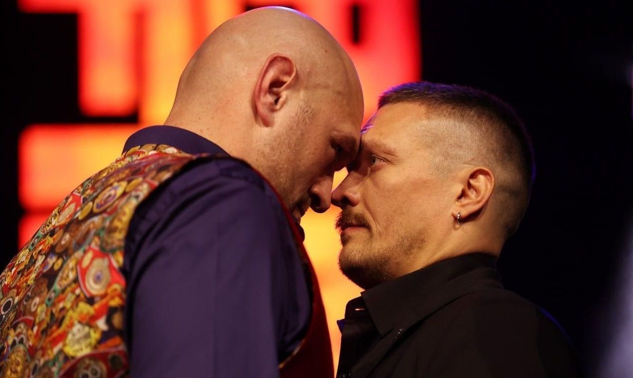 Тайсон Ф'юрі та Олександр Усик Тайсон Ф'юрі та Олександр Усик