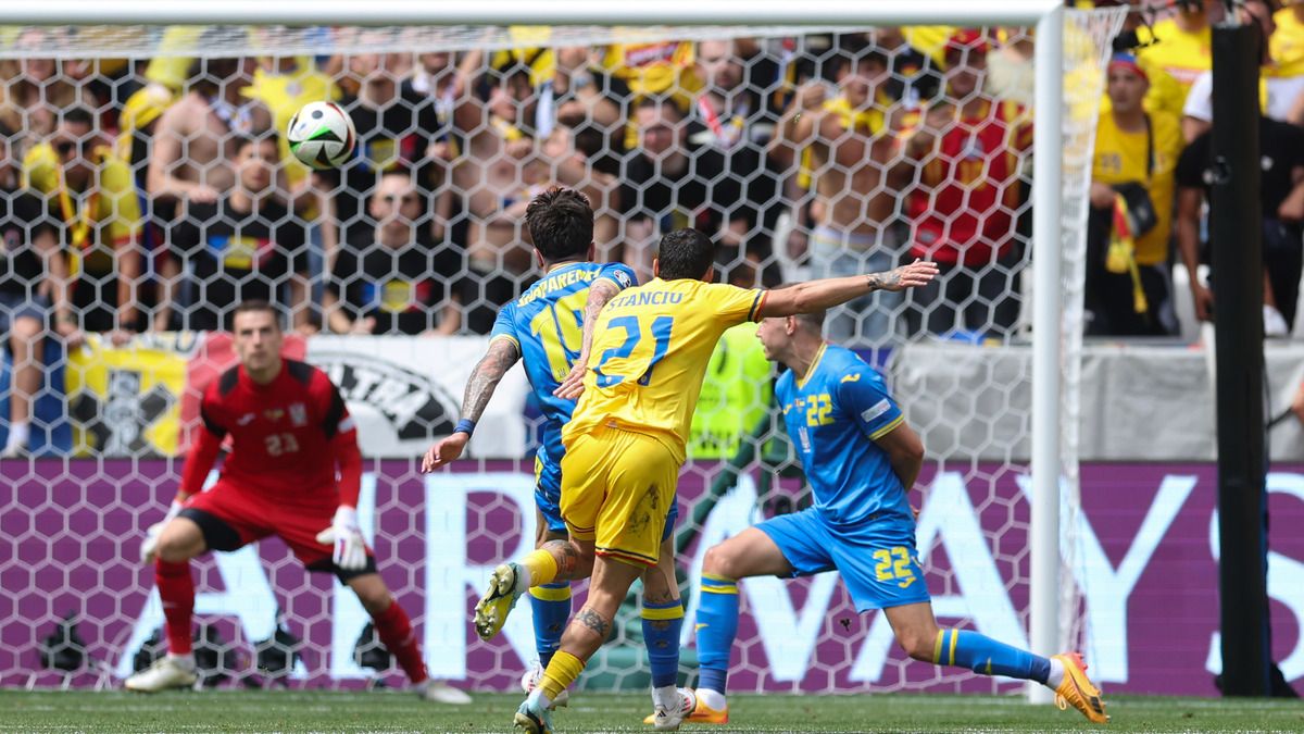 Украина пропустила гол от Румынии в стартовом матче на Евро-2024
