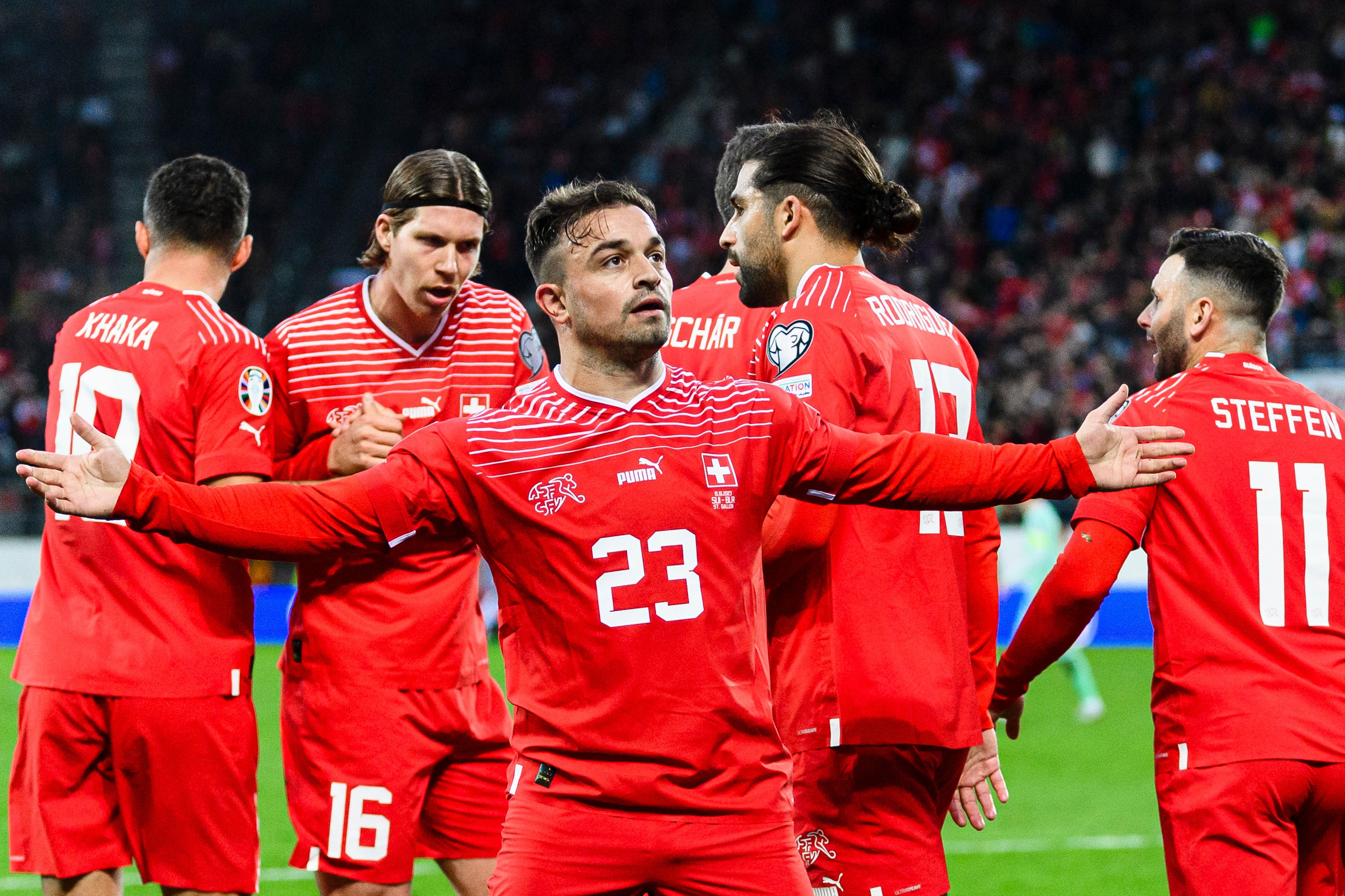 Джердан Шакірі забив супергол у матчі Шотландія – Швейцарія