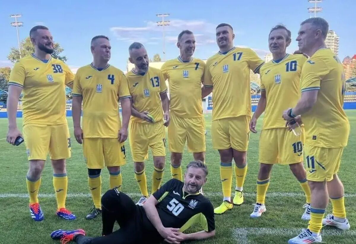 Андрей Шевченко и Сергей Ребров приняли участие в благотворительном матче в Киеве Андрей Шевченко и Сергей Ребров приняли участие в благотворительном матче в Киеве