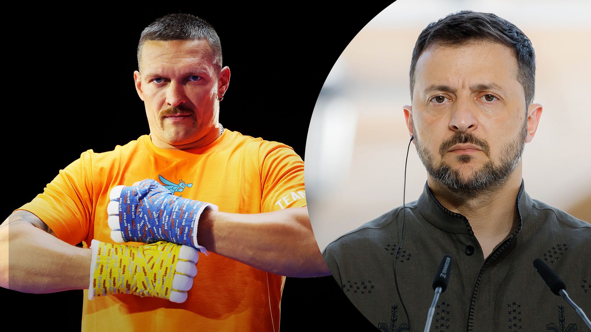 Александр Усик подарил свой пояс Владимиру Зеленскому Александр Усик подарил свой пояс Владимиру Зеленскому