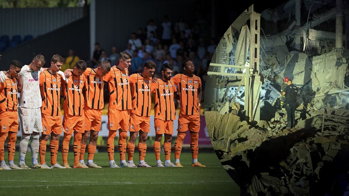 Росіяни знищили готель, де мав проживати Шахтар Росіяни знищили готель, де мав проживати Шахтар