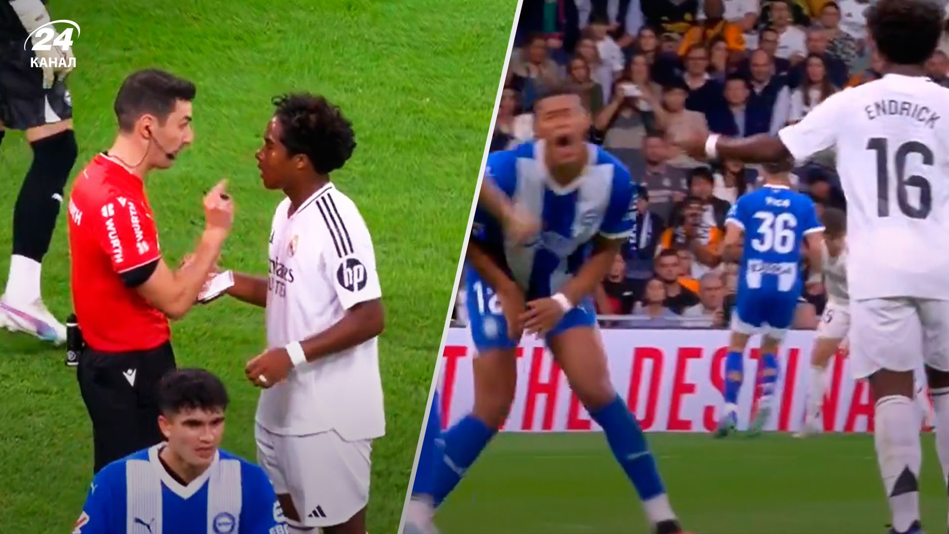 Эндрик ударил между ноги соперника в матче Реал - Алавес - видео позорного поступка Эндрик ударил между ноги соперника в матче Реал - Алавес - видео позорного поступка