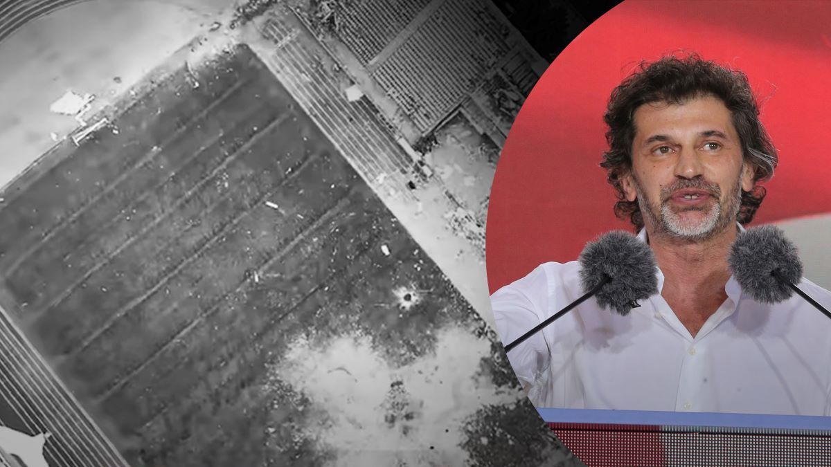 Партія Каладзе показала зруйнований український стадіон Партія Каладзе показала зруйнований український стадіон