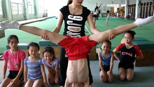 В Китае детей с малых готовят быть чемпионами